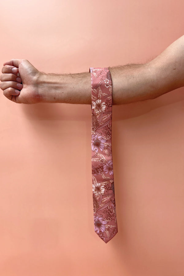 Wedding Tie - Byron Banksia Rust