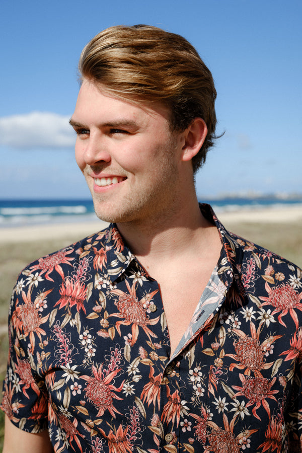 Short Sleeve Shirt - Botanical Ink