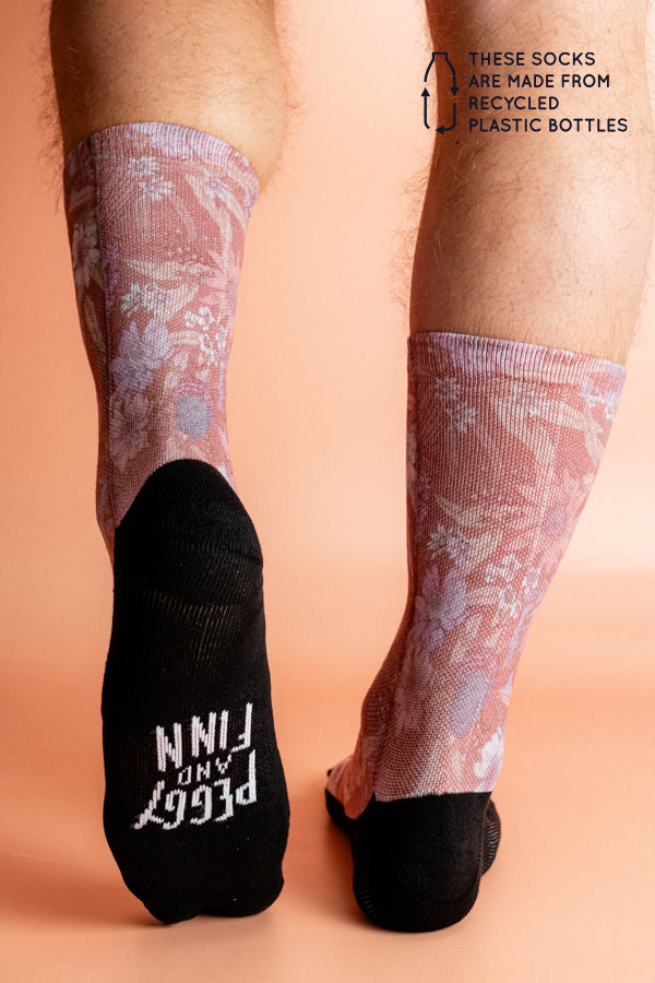 Recycled Socks - Rust Byron Banksia