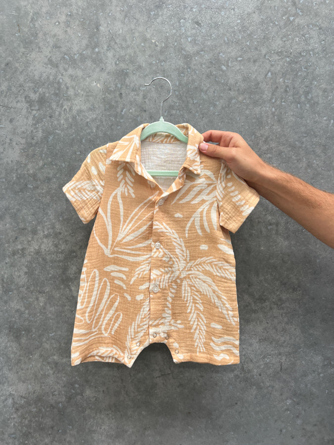 Sample Sale - Sandy Palms Onesie Size 6-12 months (Big print)