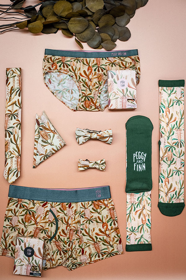 Explore our Grass Tree Nude Collection, featuring accessories adorned with the iconic Australian Grass Tree in subtle nude and earth tones. This collection perfectly blends natural elegance with understated style, suitable for any occasion